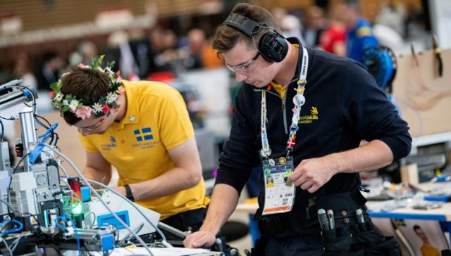 Tävlingen i Automationsteknik i Lyon.