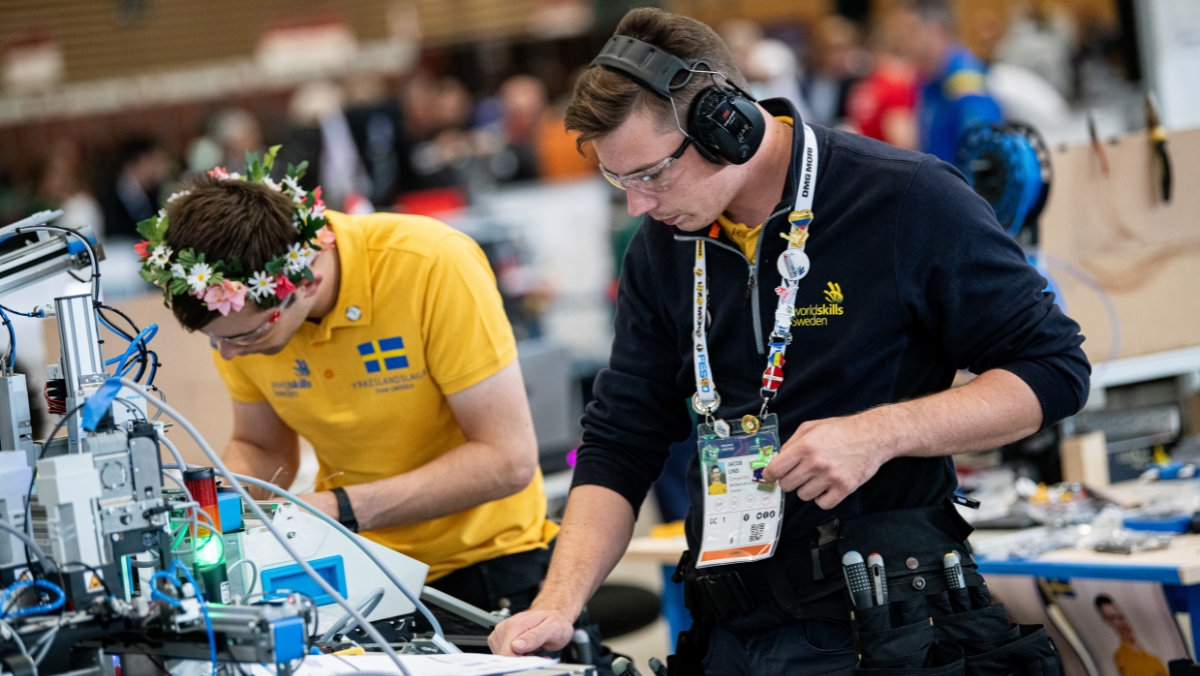 Tävlingen i Automationsteknik i Lyon.